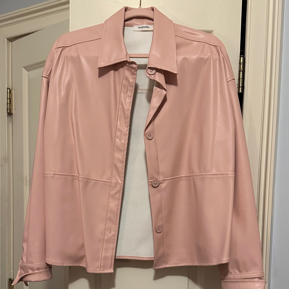 Universal Thread Pink Leather Jacket - image 1